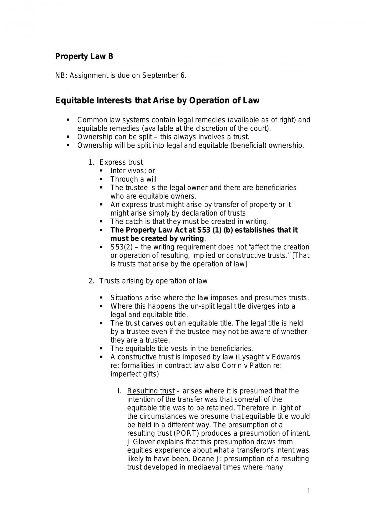Rough Notes - Prop B. Indefeasibility Etc. - Page 1