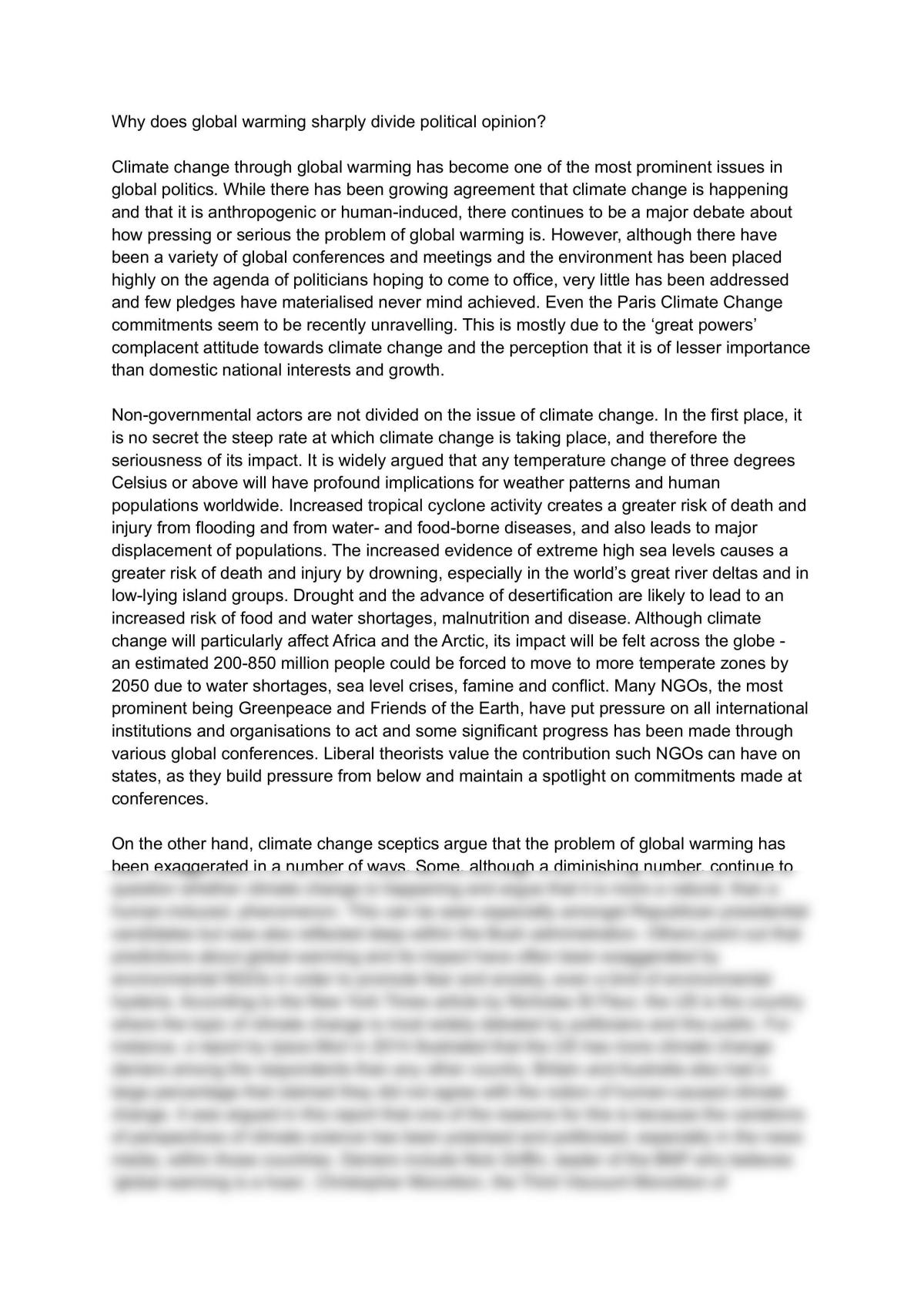 Why Does Global Warming Sharply Divide Political Opinion - Page 1