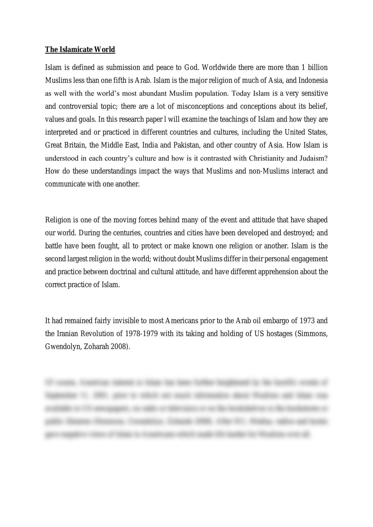 The islamicate world essay - Page 1