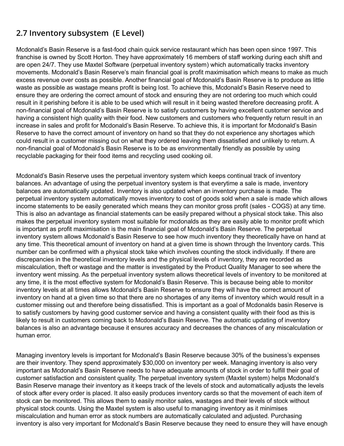 2.7 Accounting inventory subsystem internal - Page 1