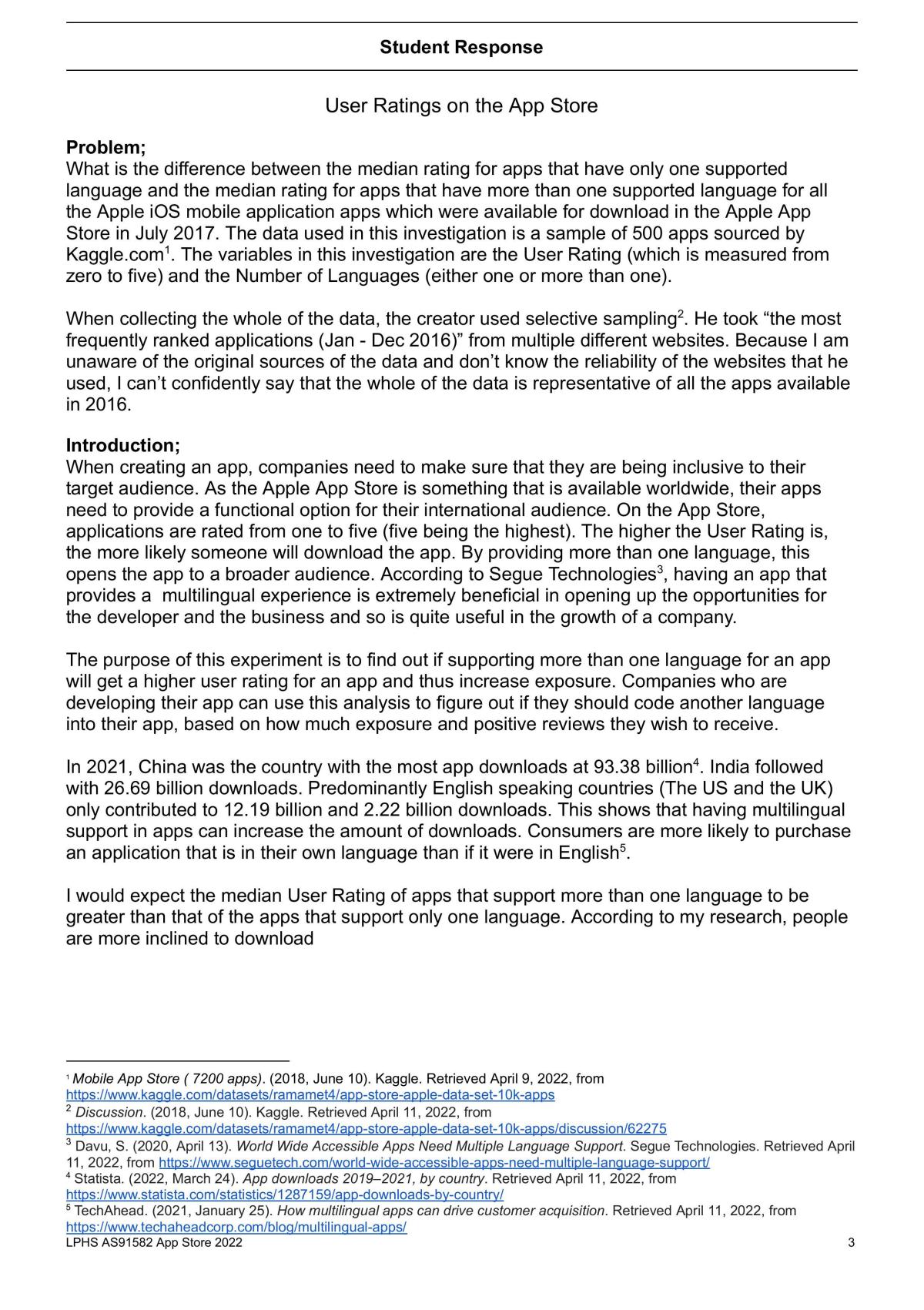 Statistical Inference AS91582 (3.10) - Page 3