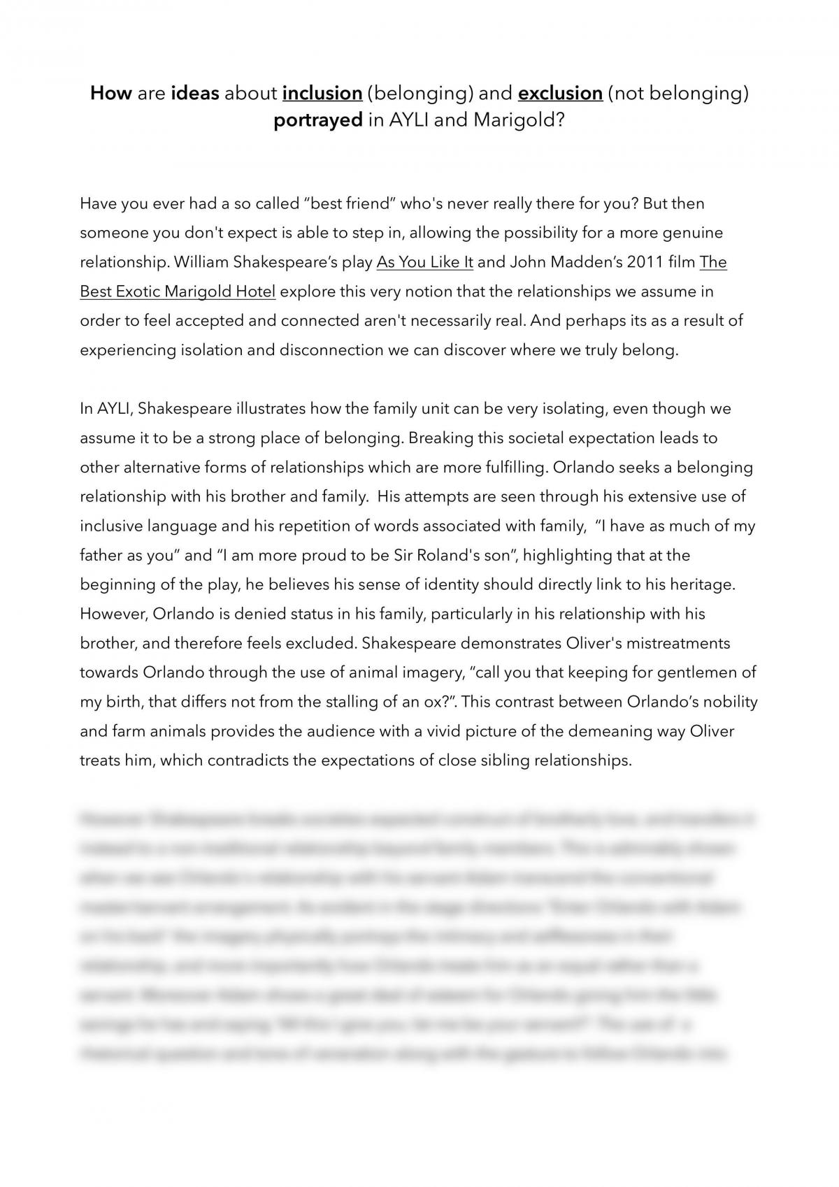 As You Like It Essay - Page 1
