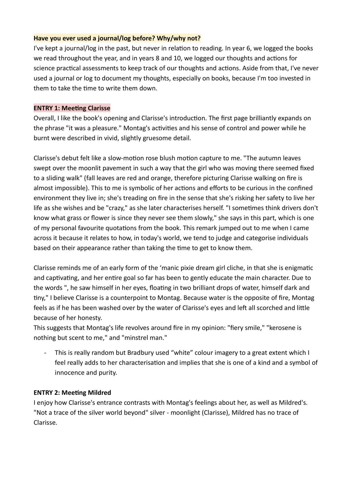 F451 Personal Journal - Page 1