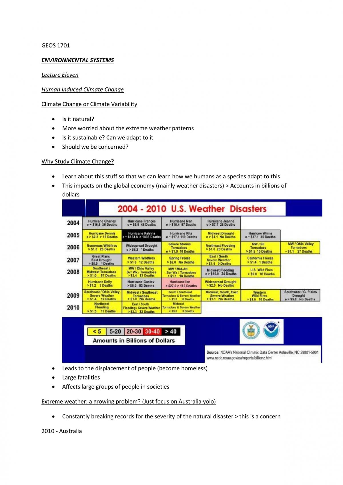 Lecture 11 - Human induced Climate Change - Page 1