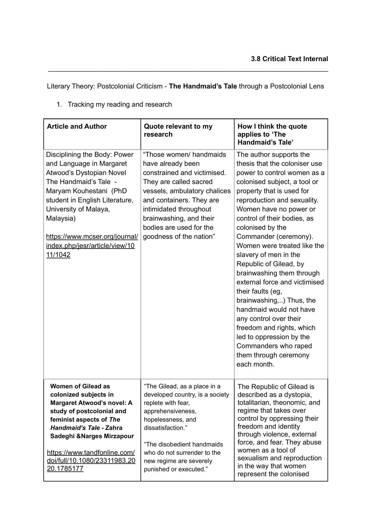 Critical Text 3.8 - Page 1