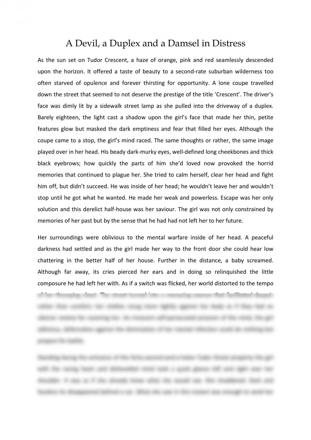 Short Story - Page 1