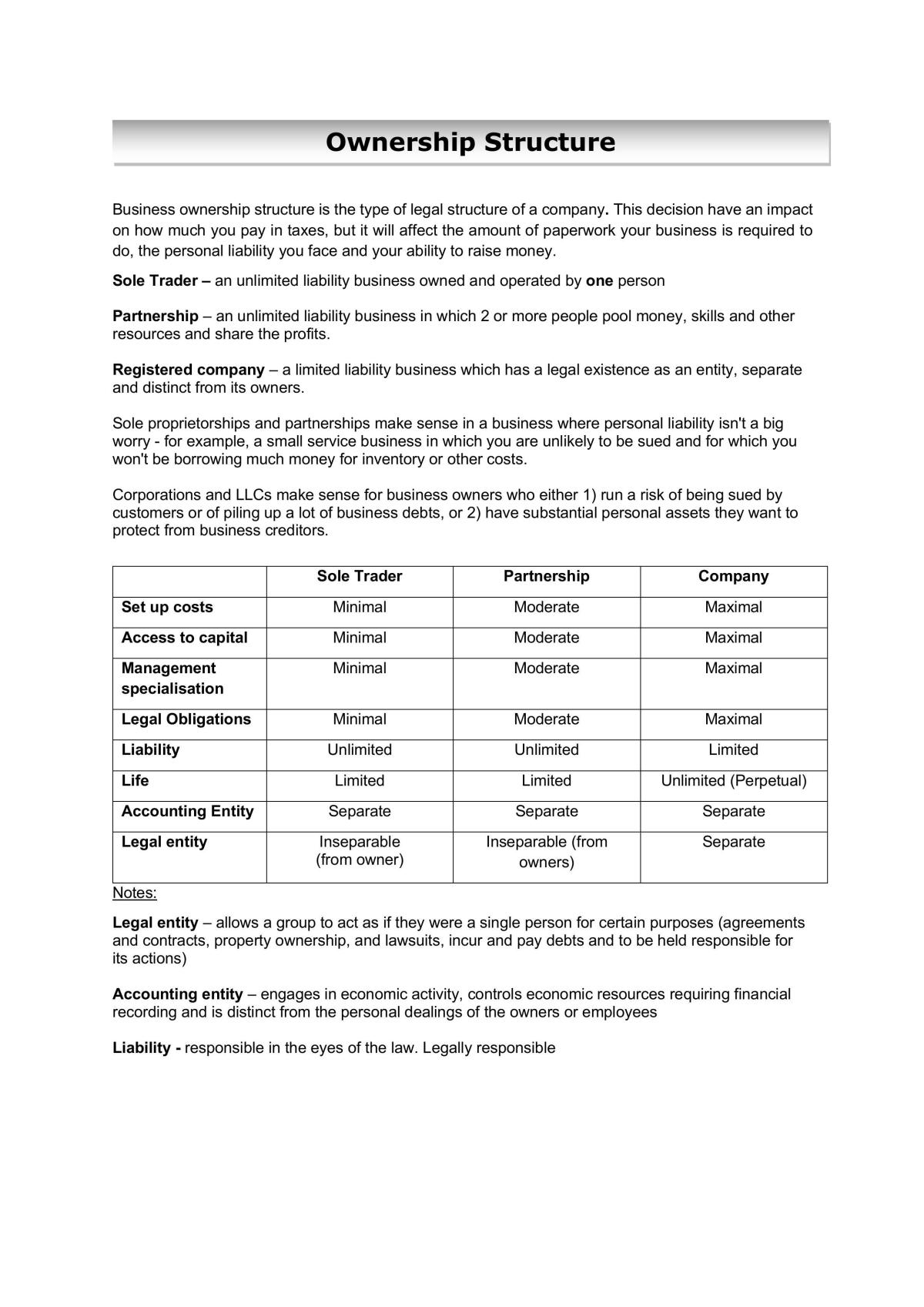 1.1 Internal Features (Ext) Study Notes  - Page 1