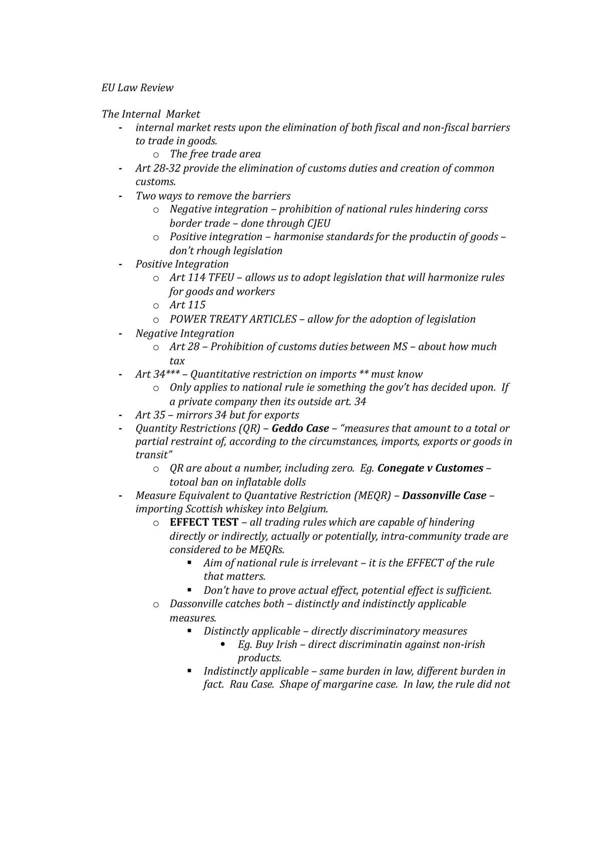 Notes for Public Law I: Constitutional and Administrative Law - Page 1