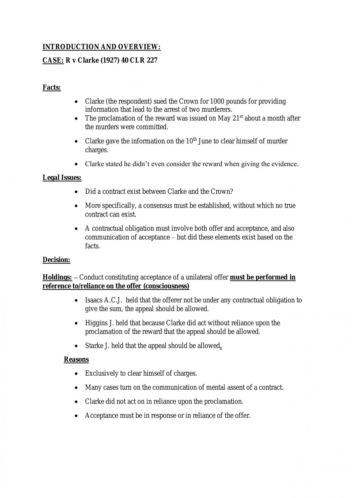 Case summaries/briefs for LAW2CTA - Page 1