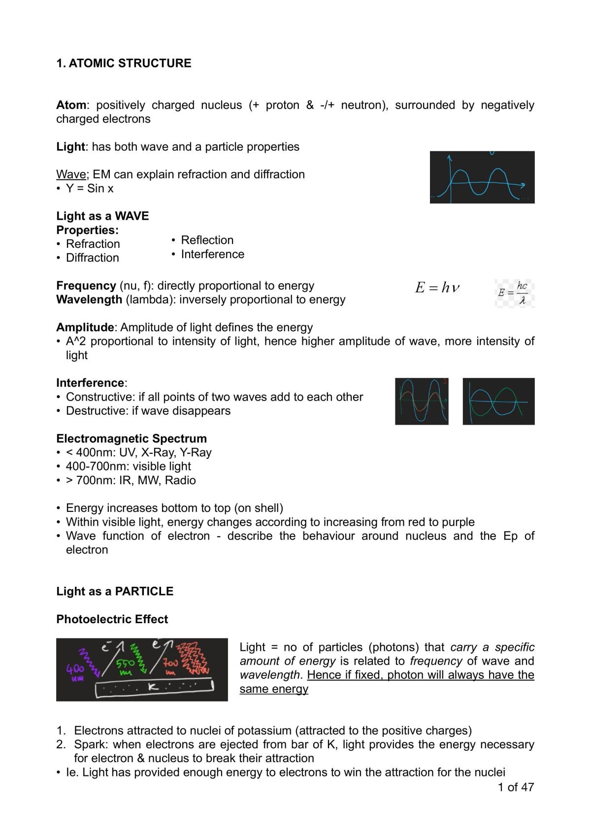 Notes for Principles and Processes in Chemistry - Page 1