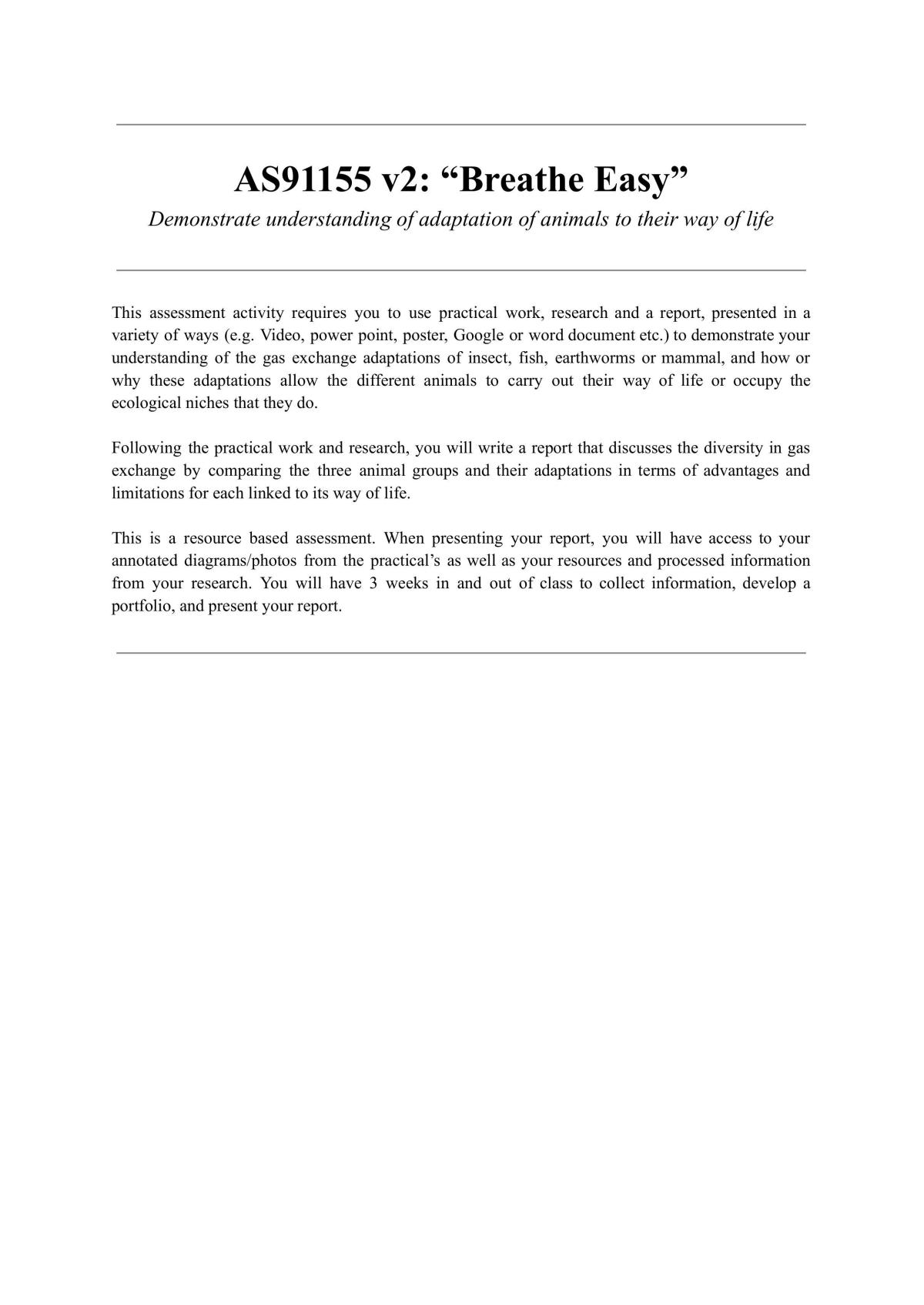 Gas Exchange - Page 1