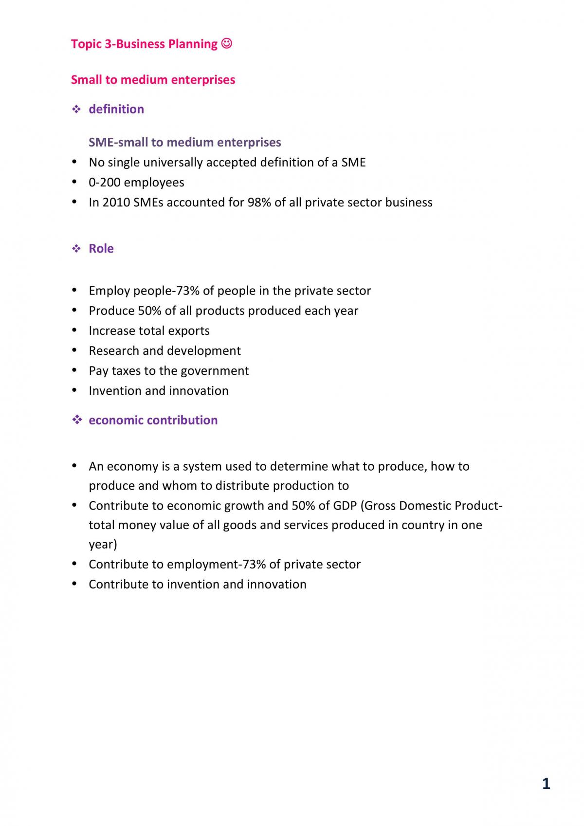 Business Studies: Complete Notes - Page 1