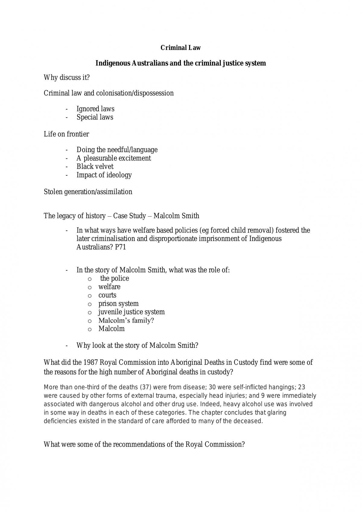 Criminal Law Exam Notes - Page 1