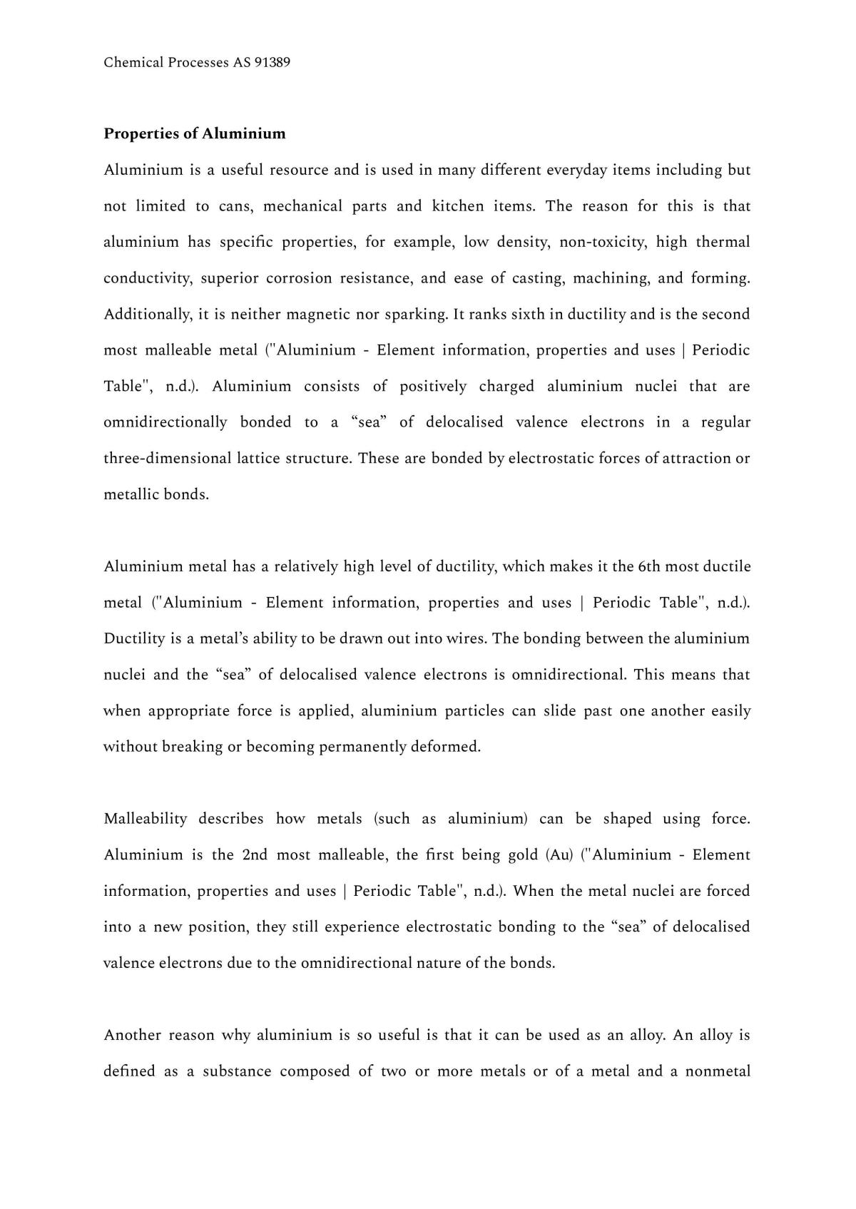 Chemical Processes - AS91389 - Page 1