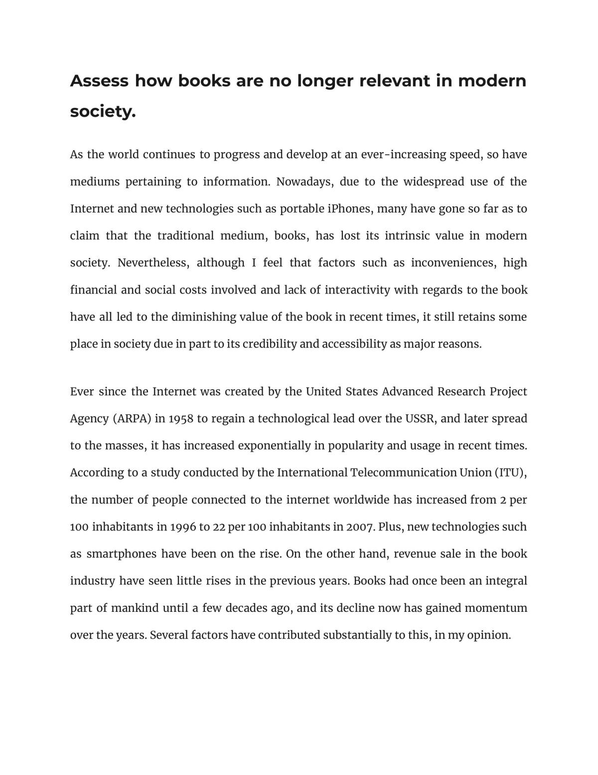 Are books still relevant? - Page 1