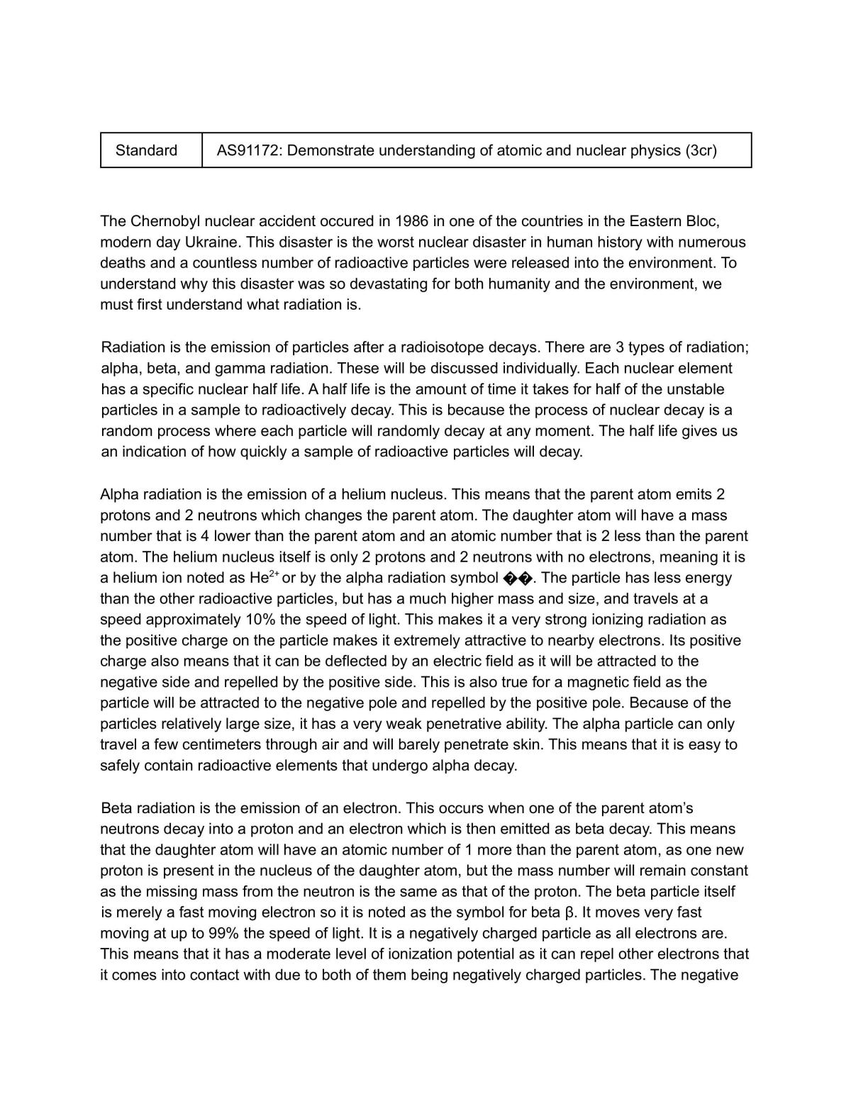 Demonstrate understanding of atomic and nuclear physics  - Page 1
