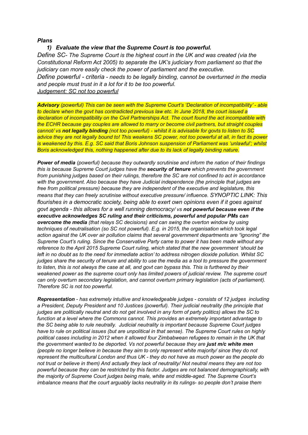 Complete Essay Plans - Page 1