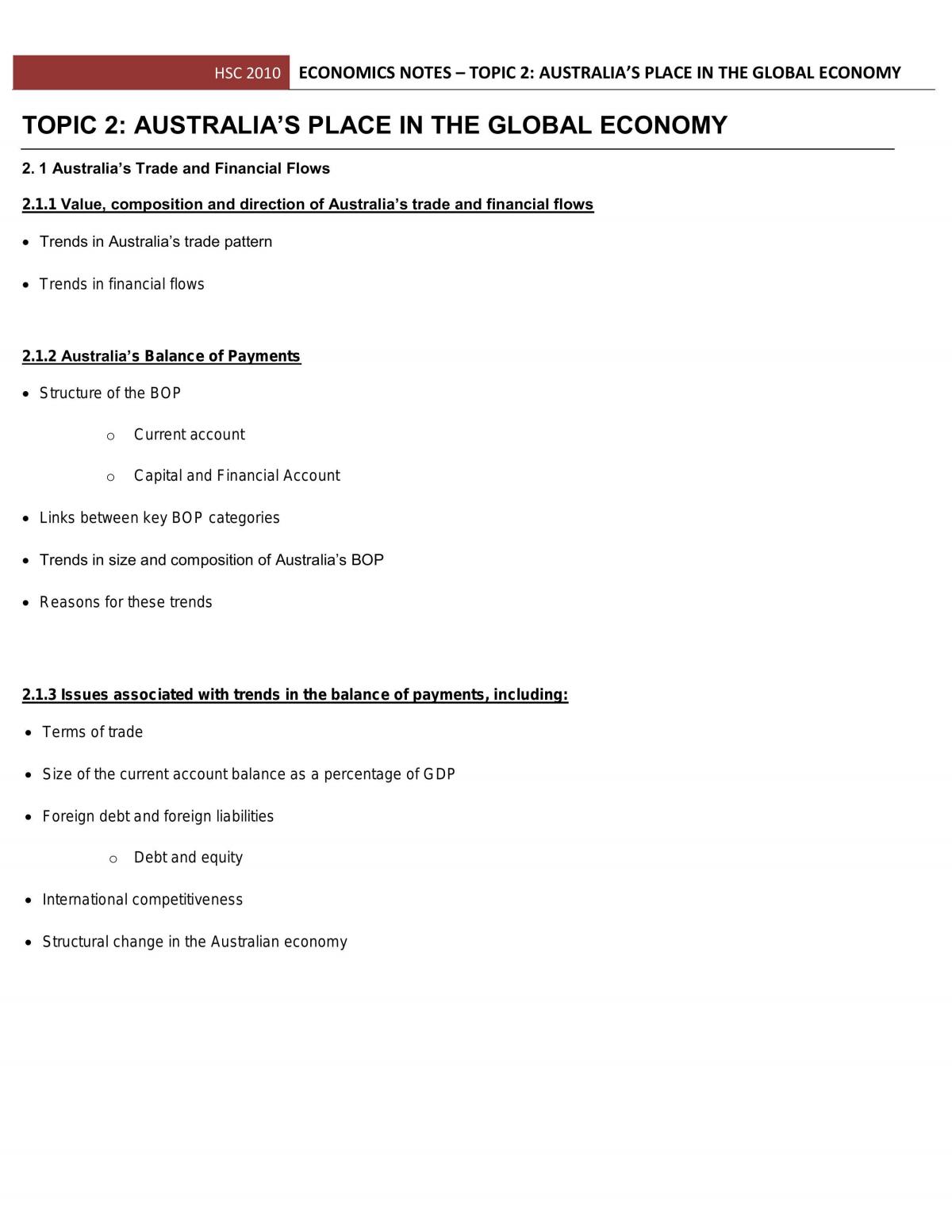 Topic 1 Notes - Page 1