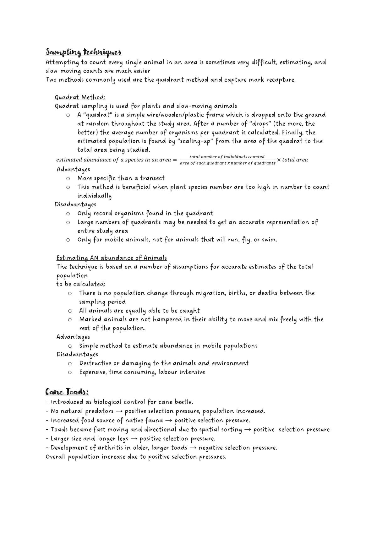 Ecosystem Dynamics Prelim Notes  - Page 3