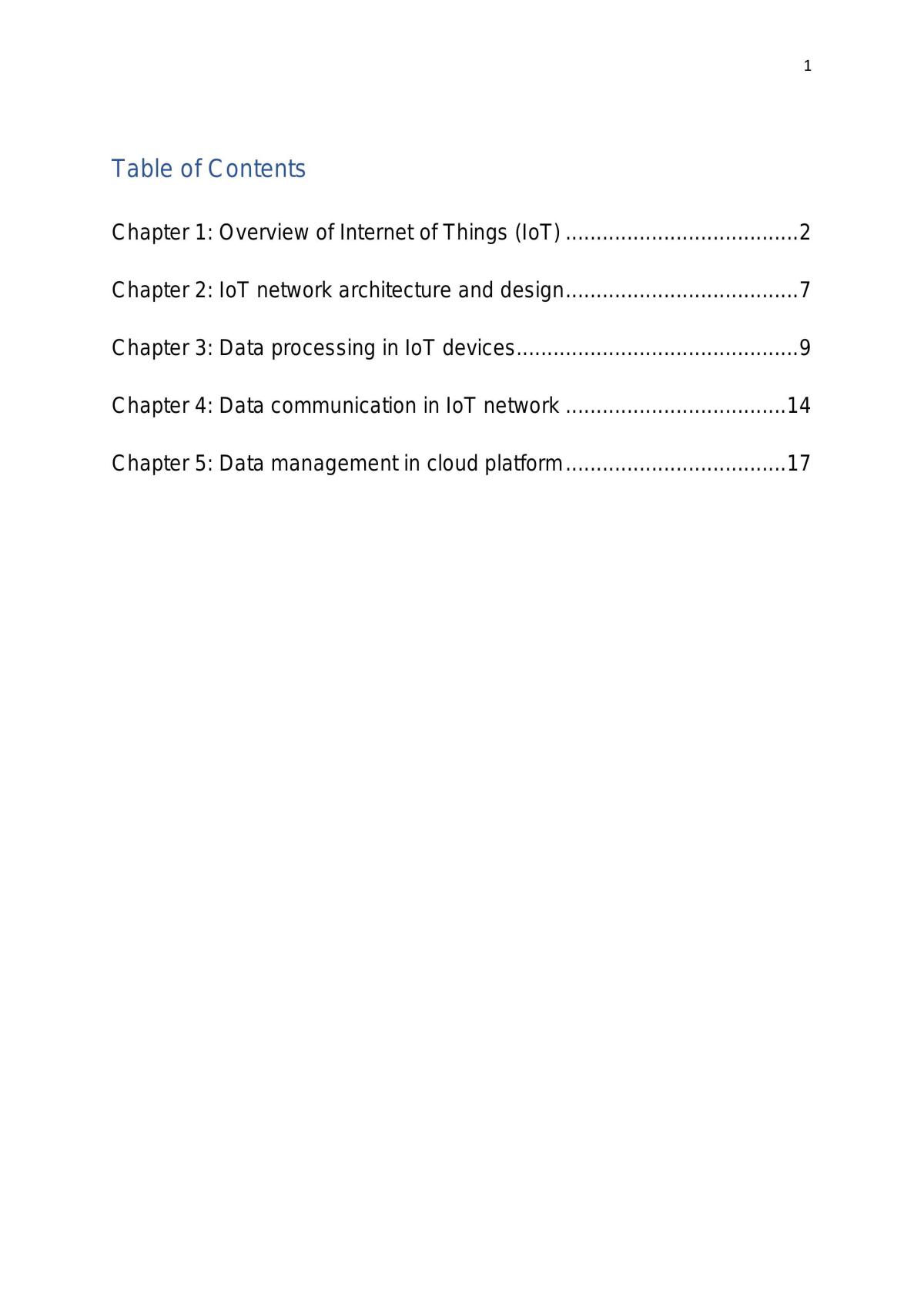 Internet of Things notes - Page 1