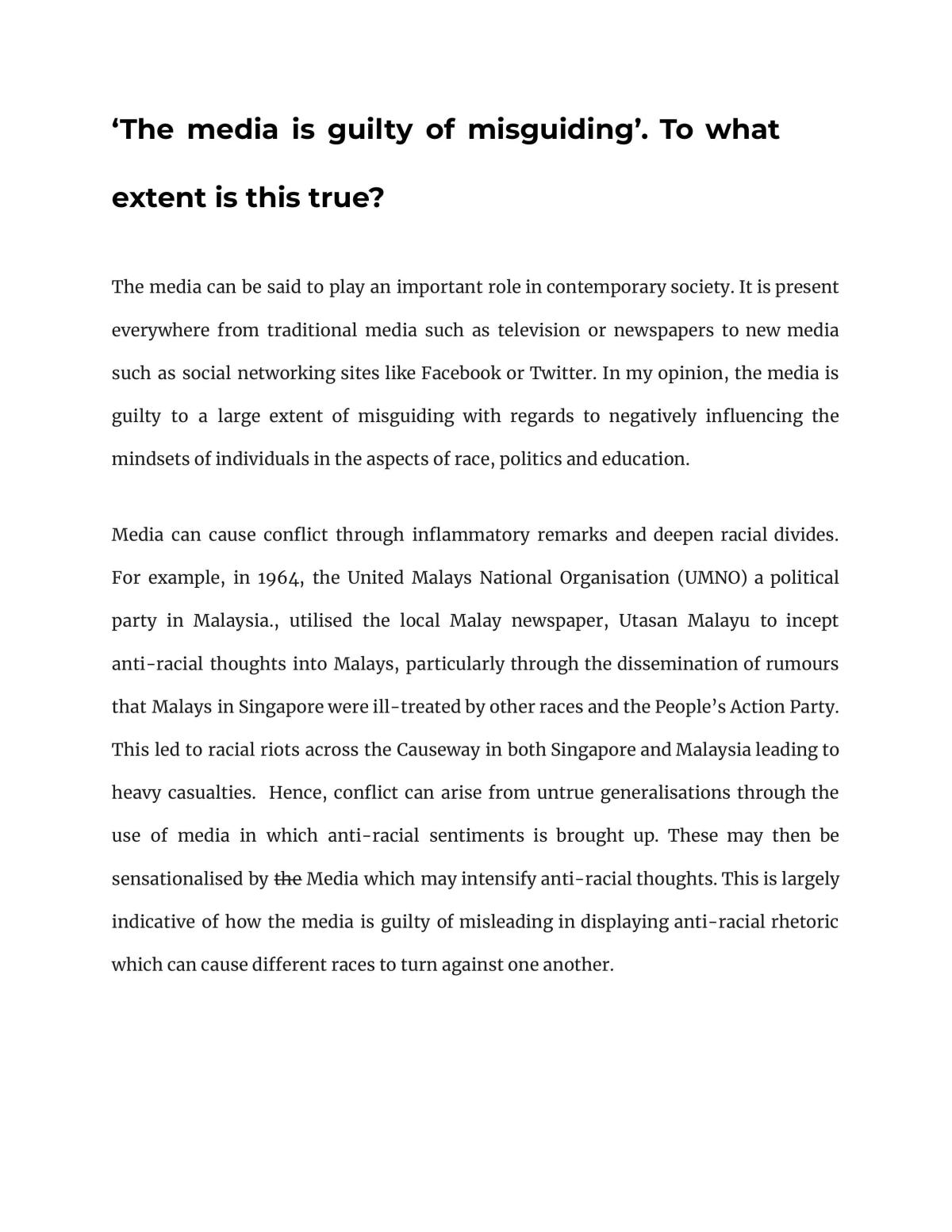 Is the media guilty of misguiding? - Page 1