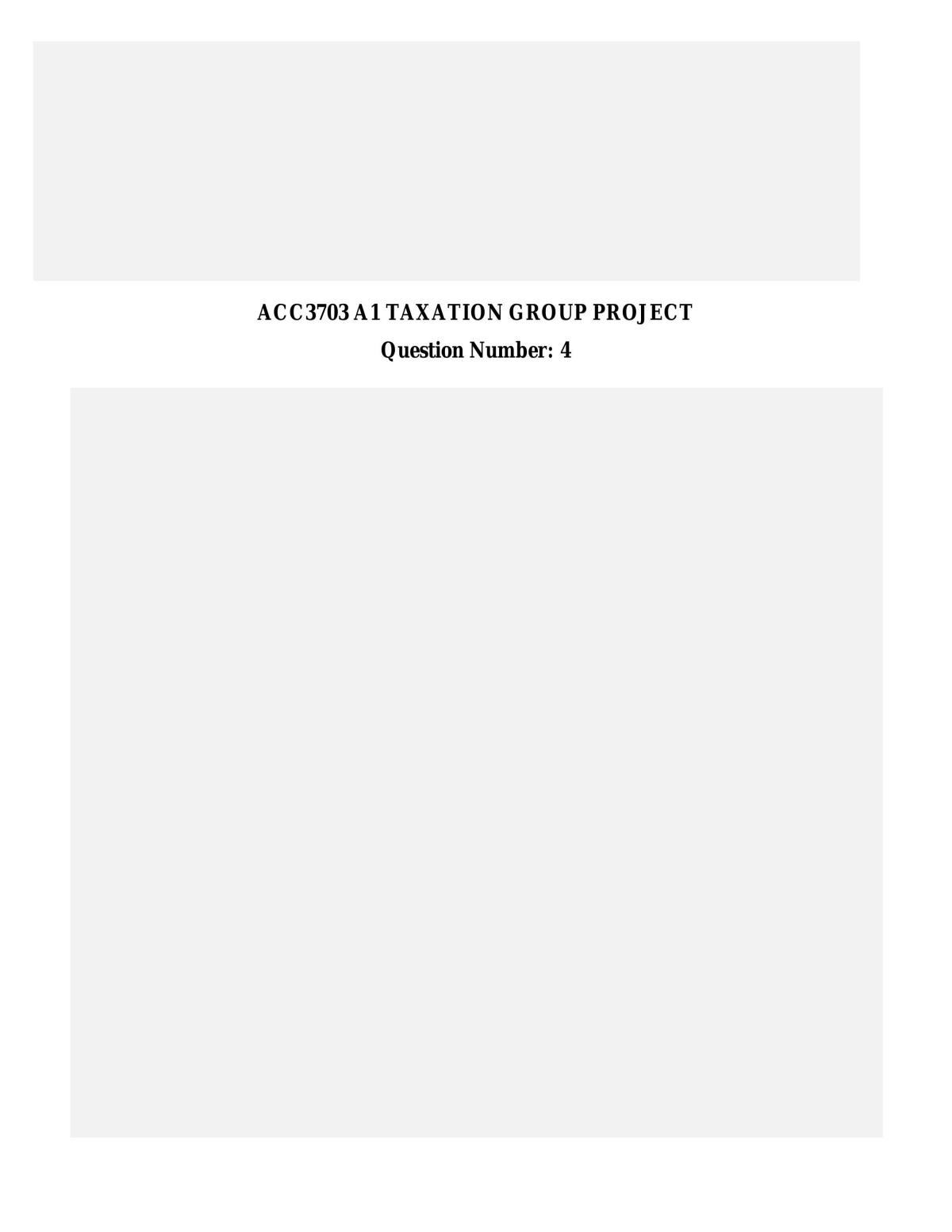 ACC3703 Report - Page 1