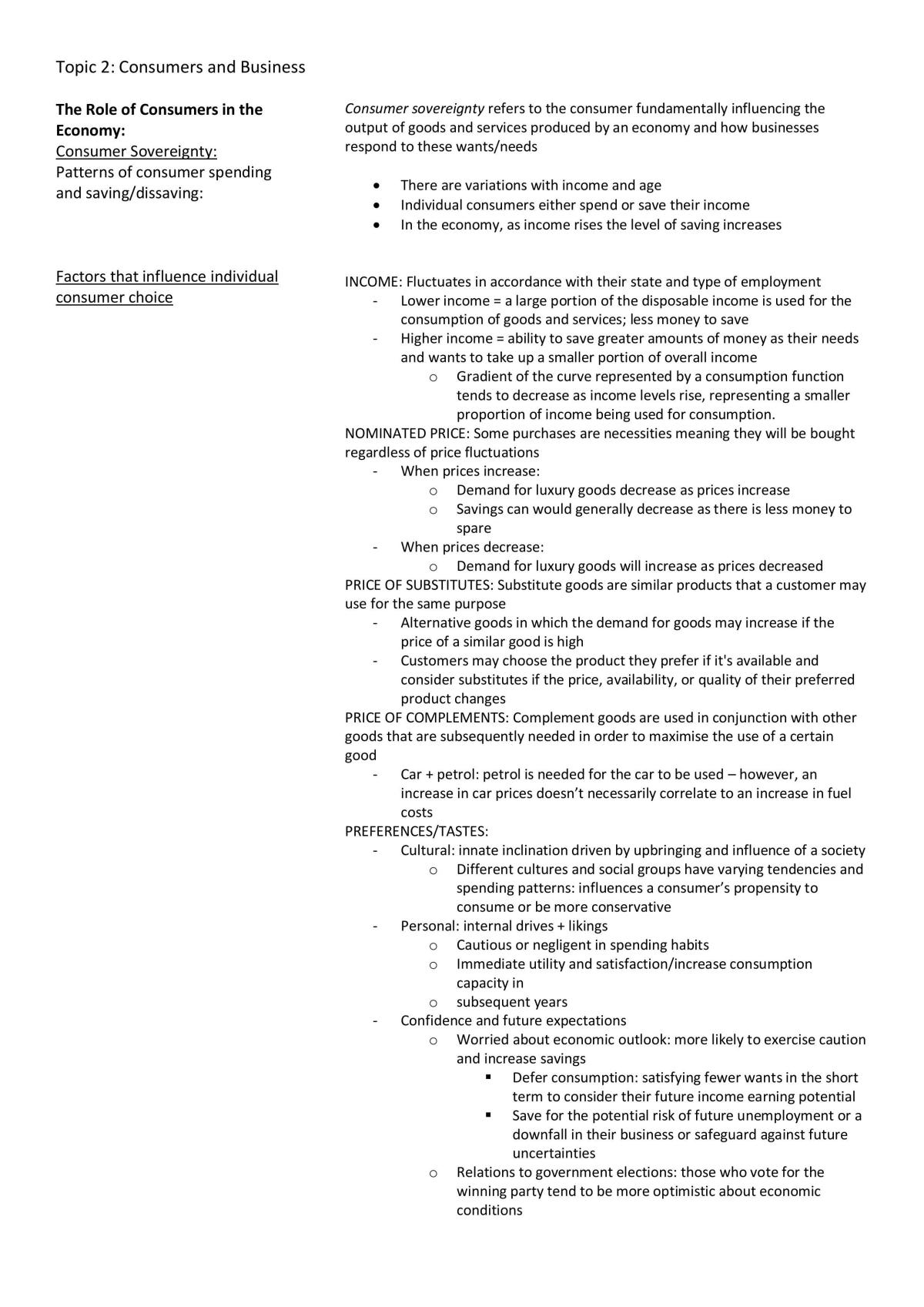 Topic 2 Notes - Page 1