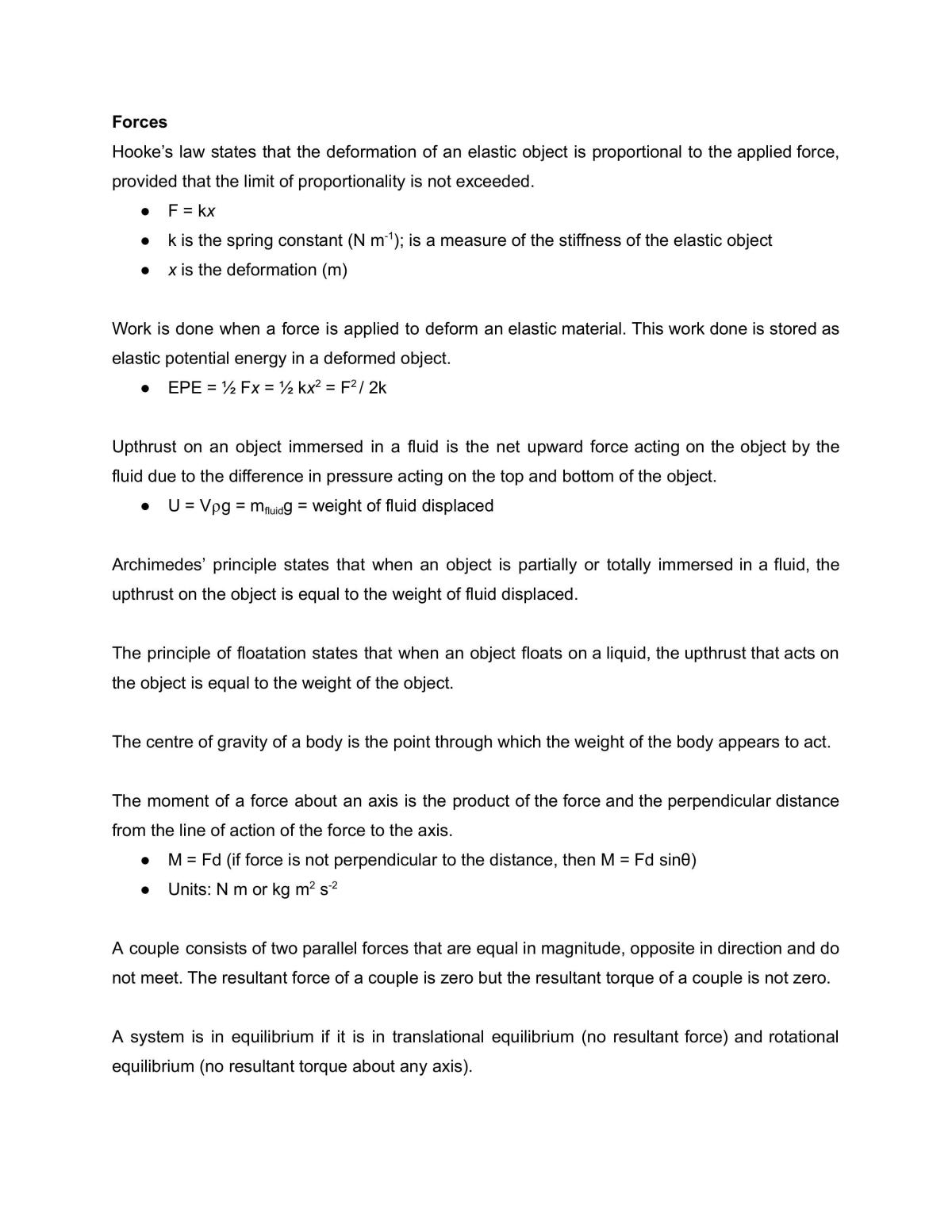 H2 Physics Summary - Page 3