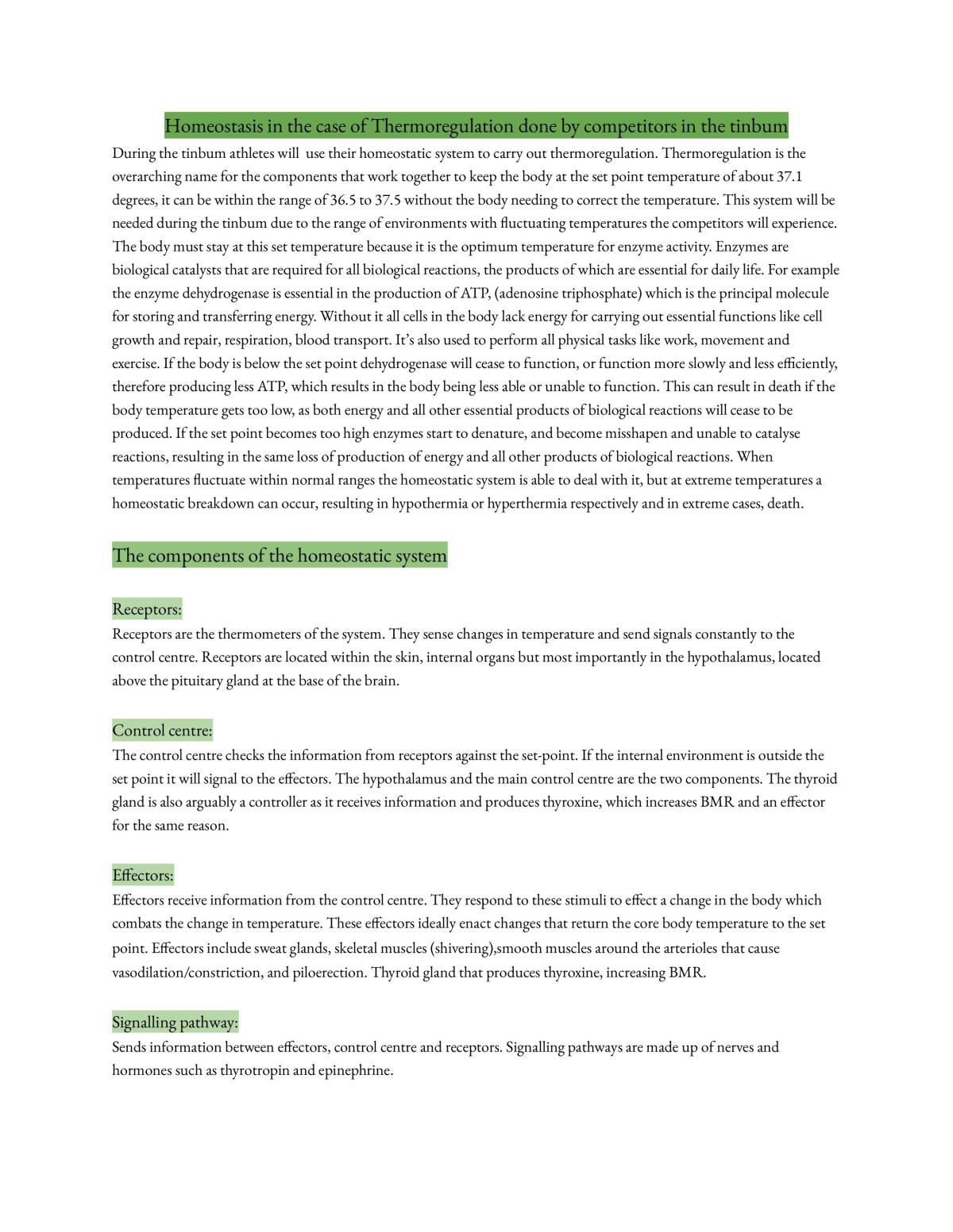 Biology 3.4 - Excellence  - Page 1