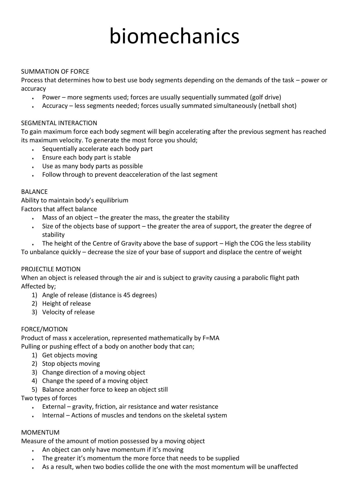 Biomechanics - Page 1