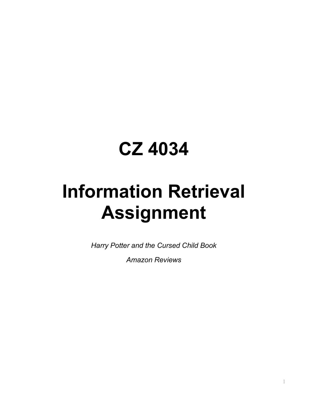 CZ4034 Project - Page 1
