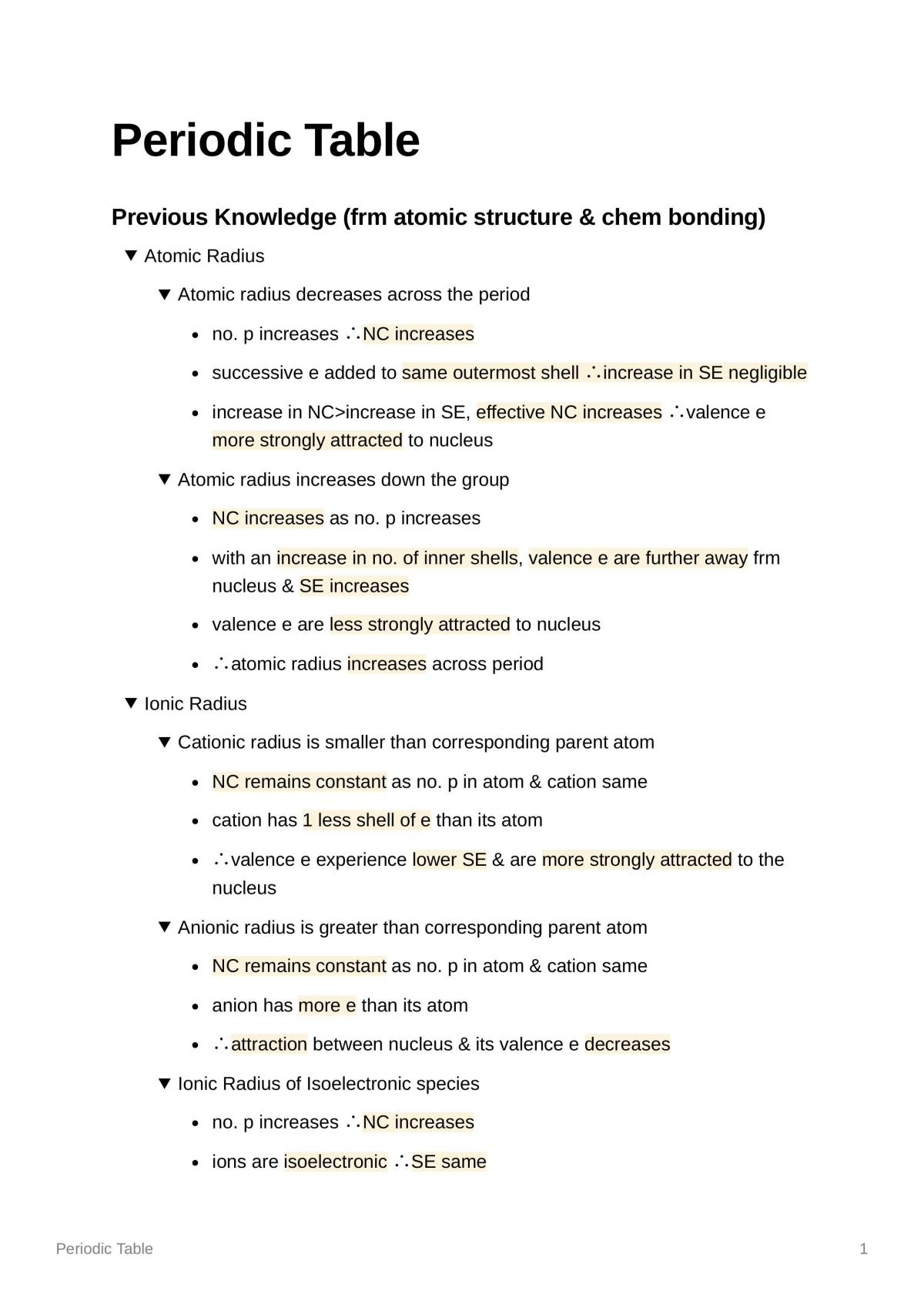 J1 Sem 1 notes - Page 1