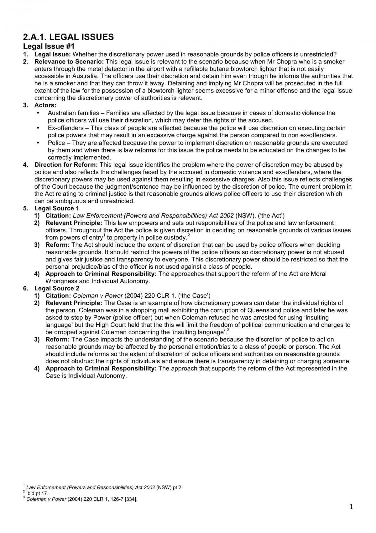 Criminal Law Individual Submission - Page 1
