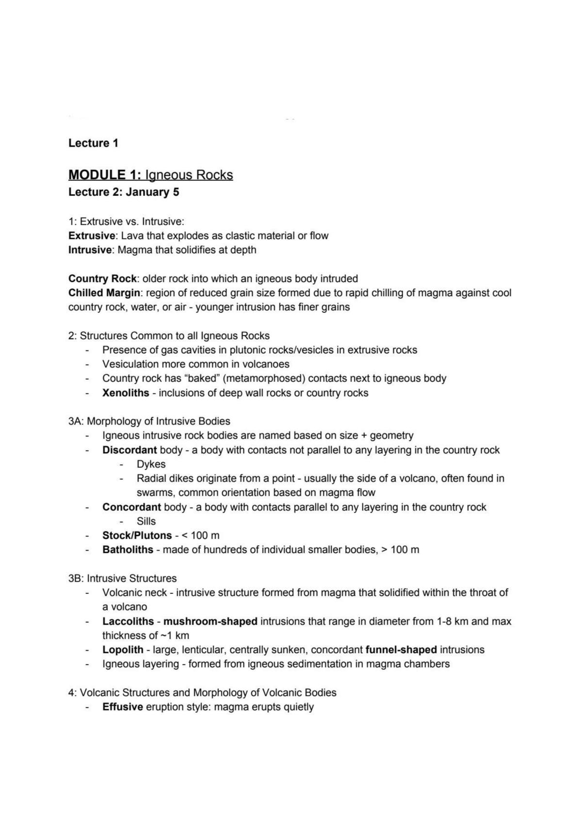 Petrology Notes - Page 1