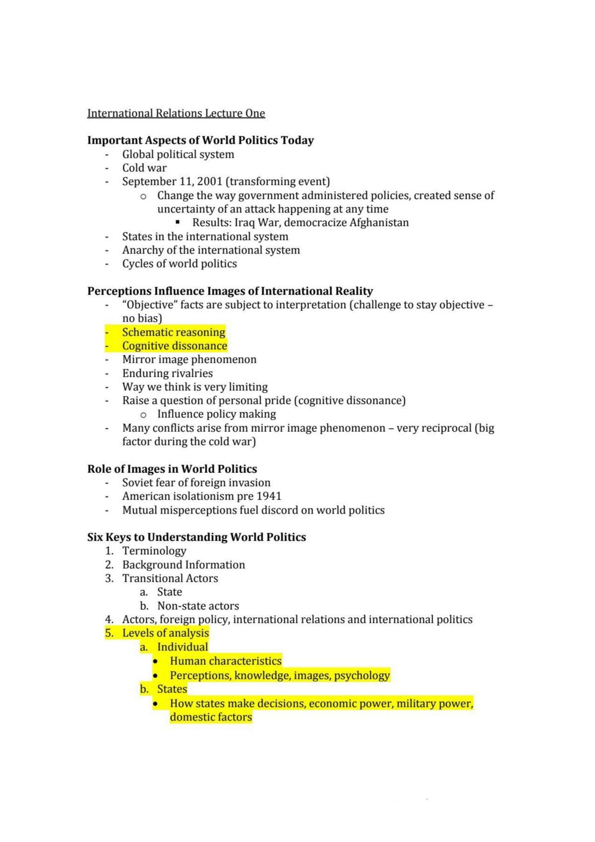 international relations dissertation structure