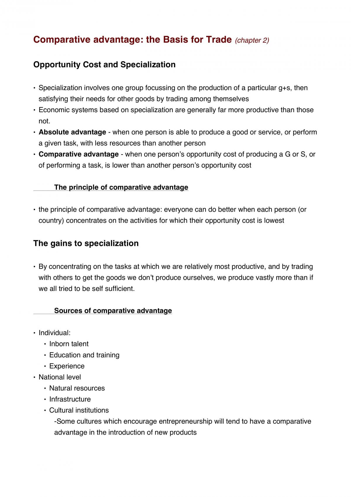Microeconomics ECON1101- Complete study notes - Page 1