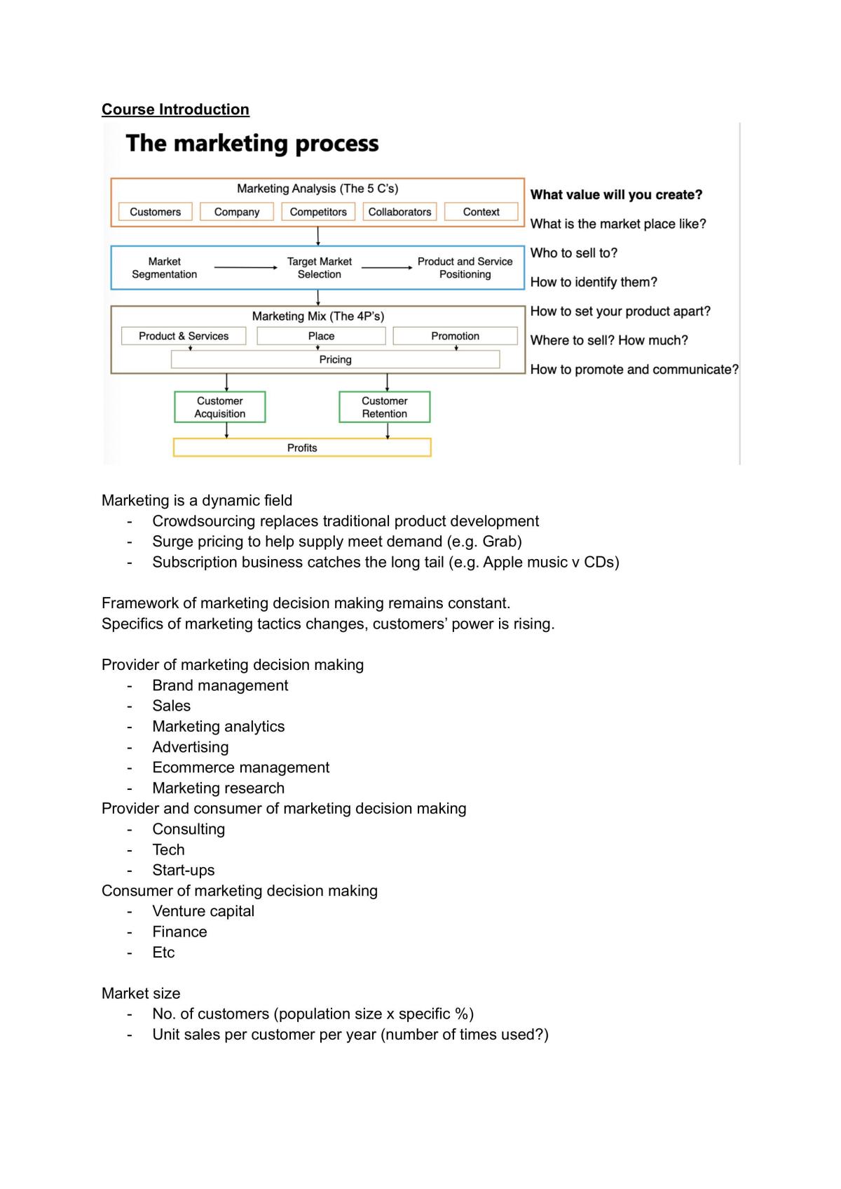Marketing Notes - Page 1
