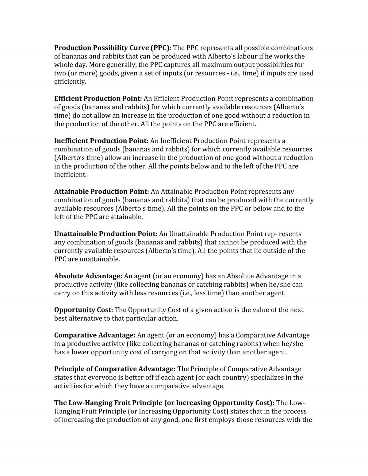 Microeconomics Course Notes - Page 1