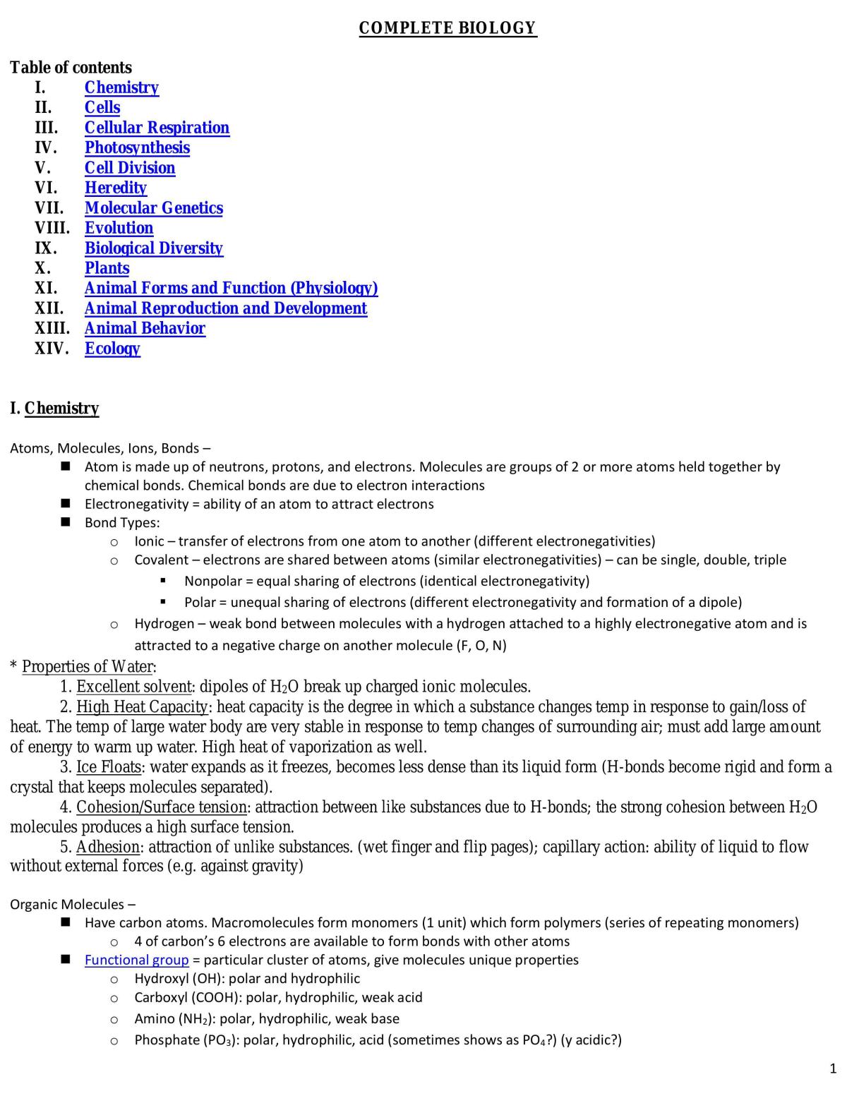 Copy of Bio Notes - Page 1
