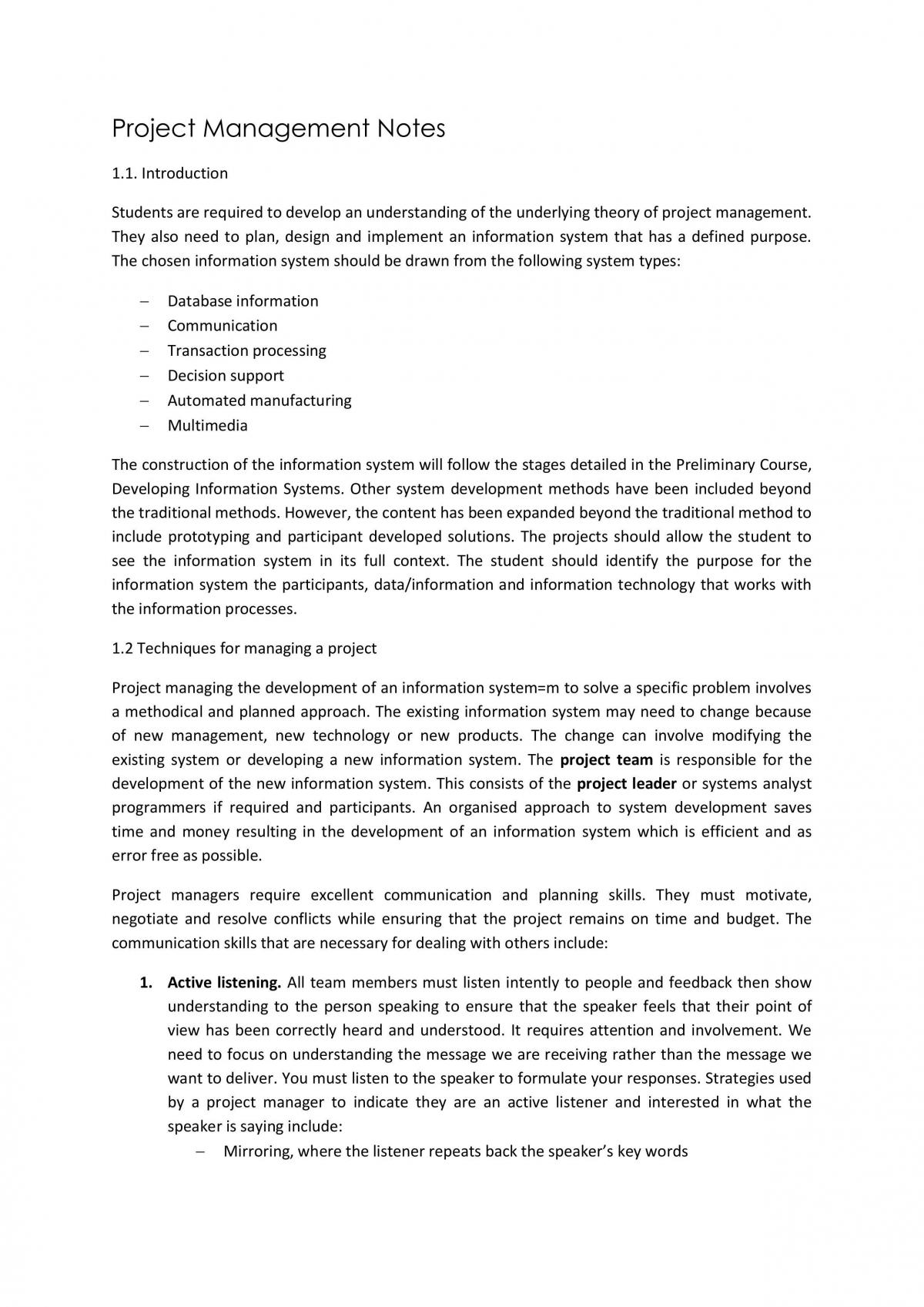 IPT Core Topic One Notes - Page 1