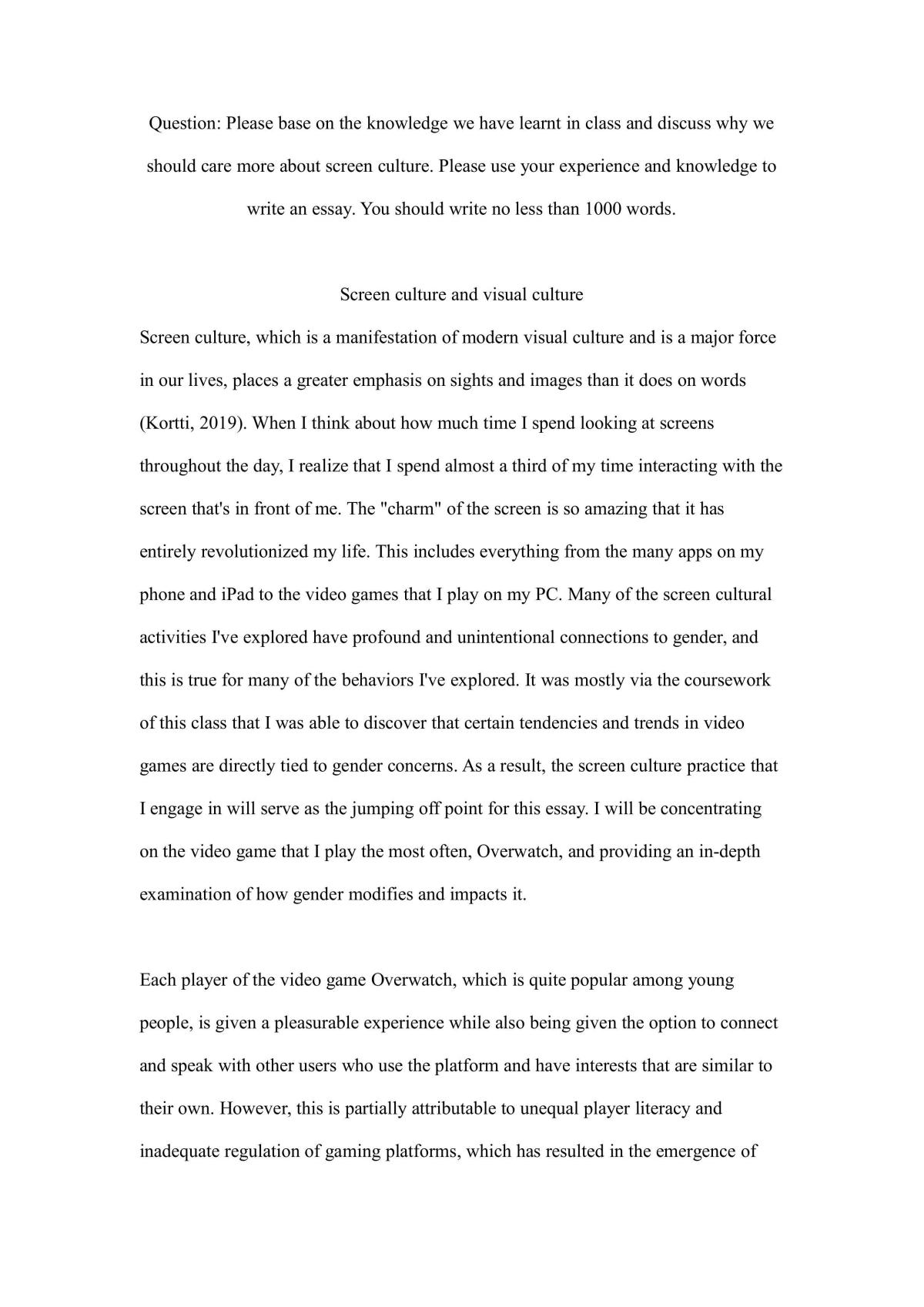 Screen culture and visual culture - Page 1