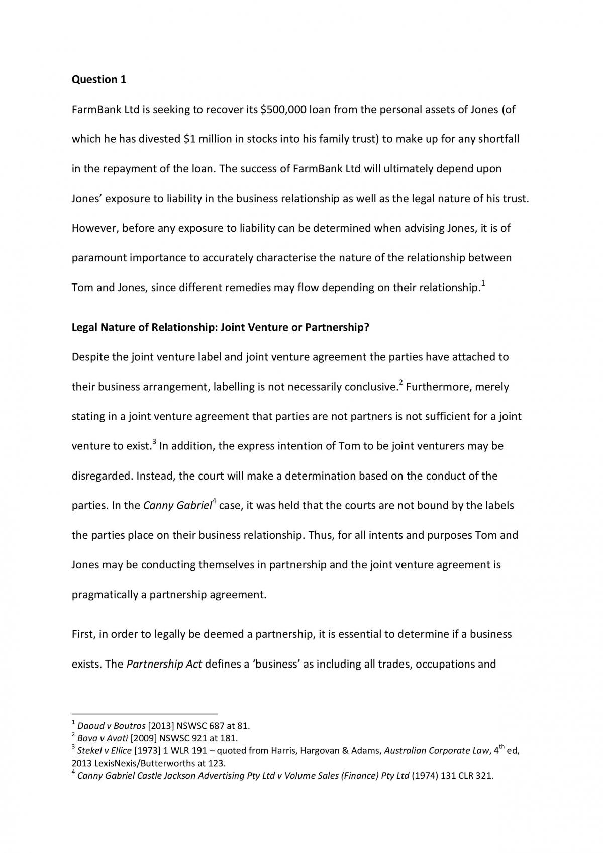 TABL2741 - Research Assignment - Partnerships & Joint Ventures - Page 1
