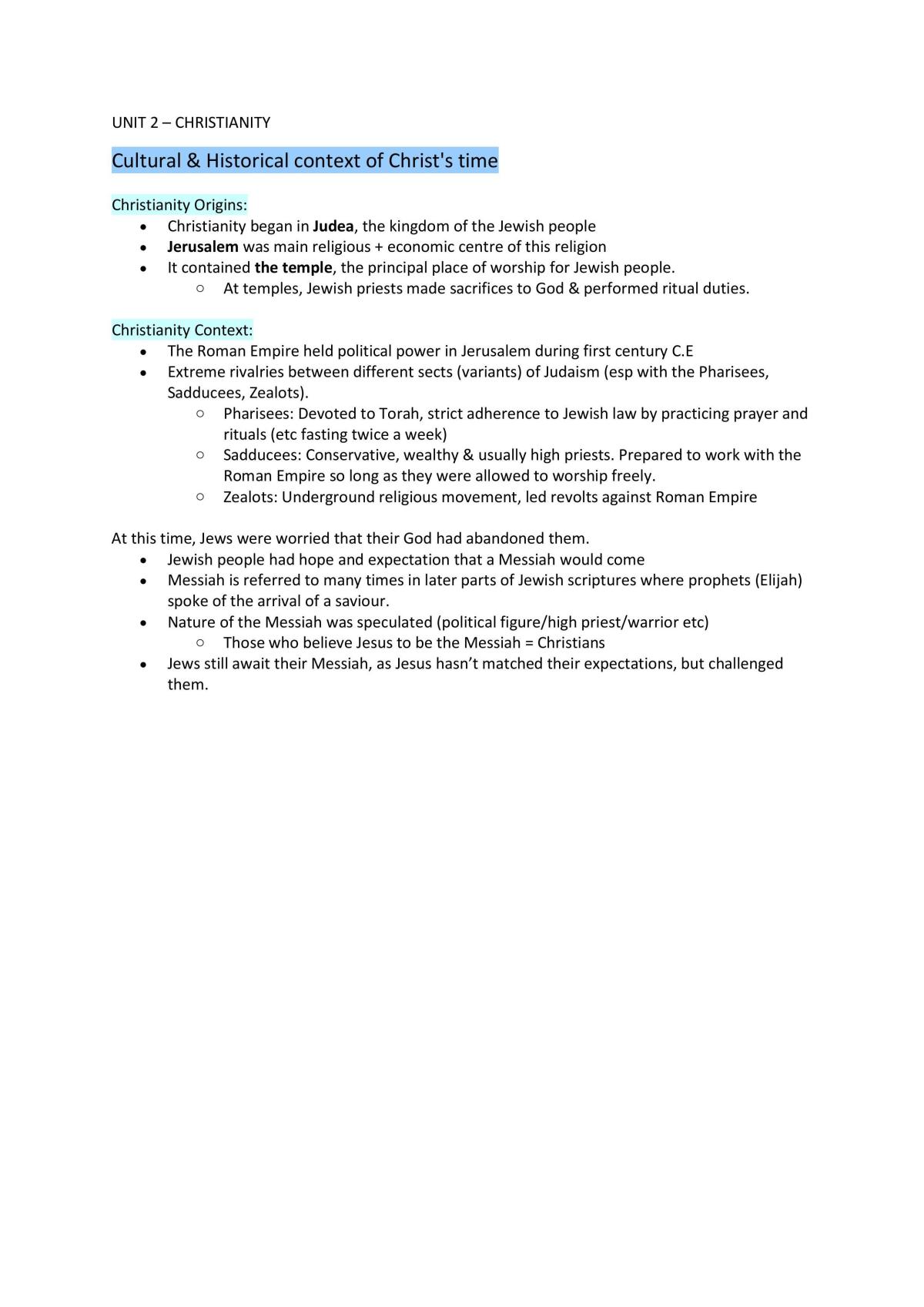 Christianity - Mod 2 - Page 1