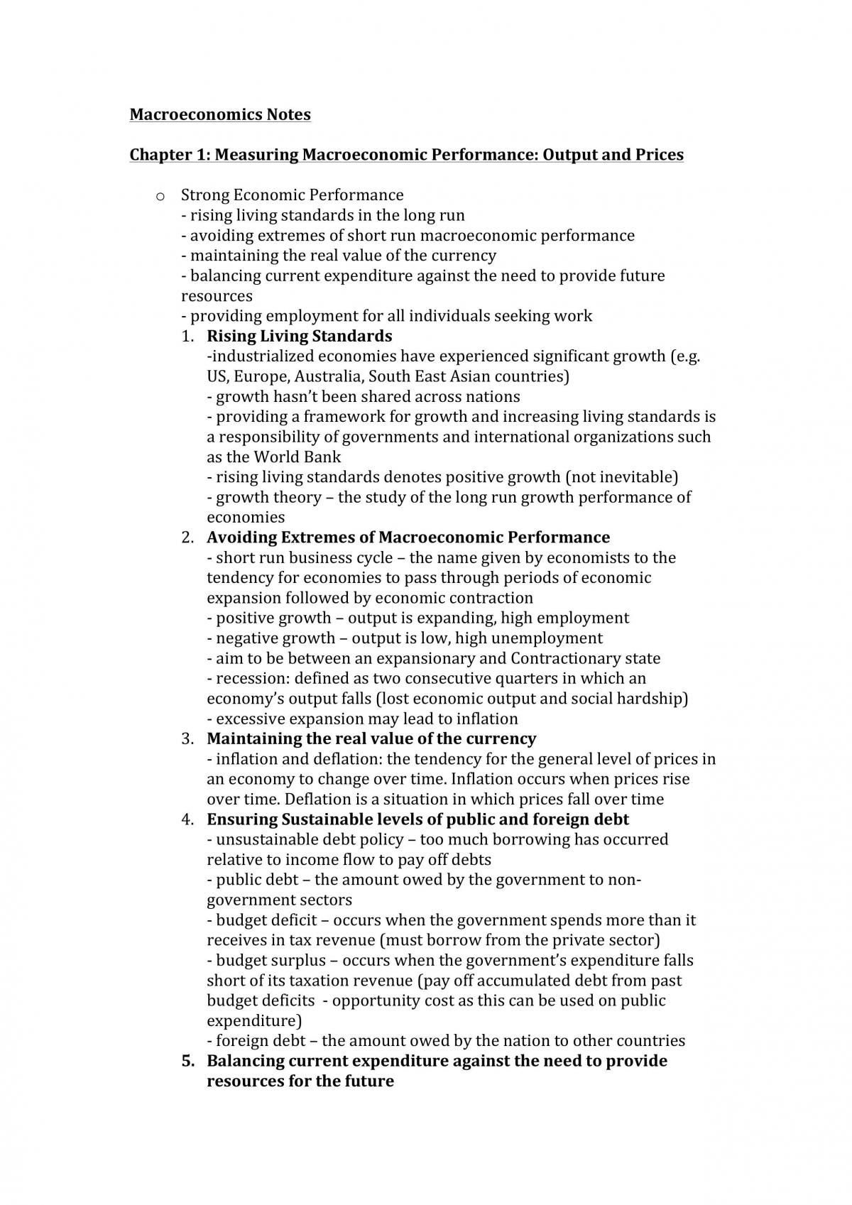 ECON1102 Notes 1st half - Page 1