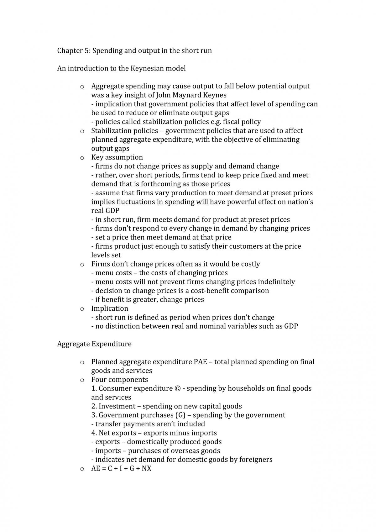 ECON1102 Notes - Page 1