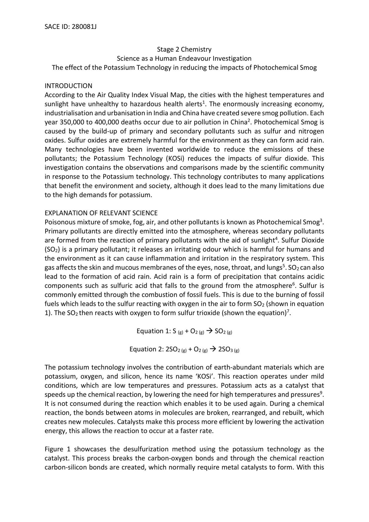 SHE task about the Potassium Technology - Page 1