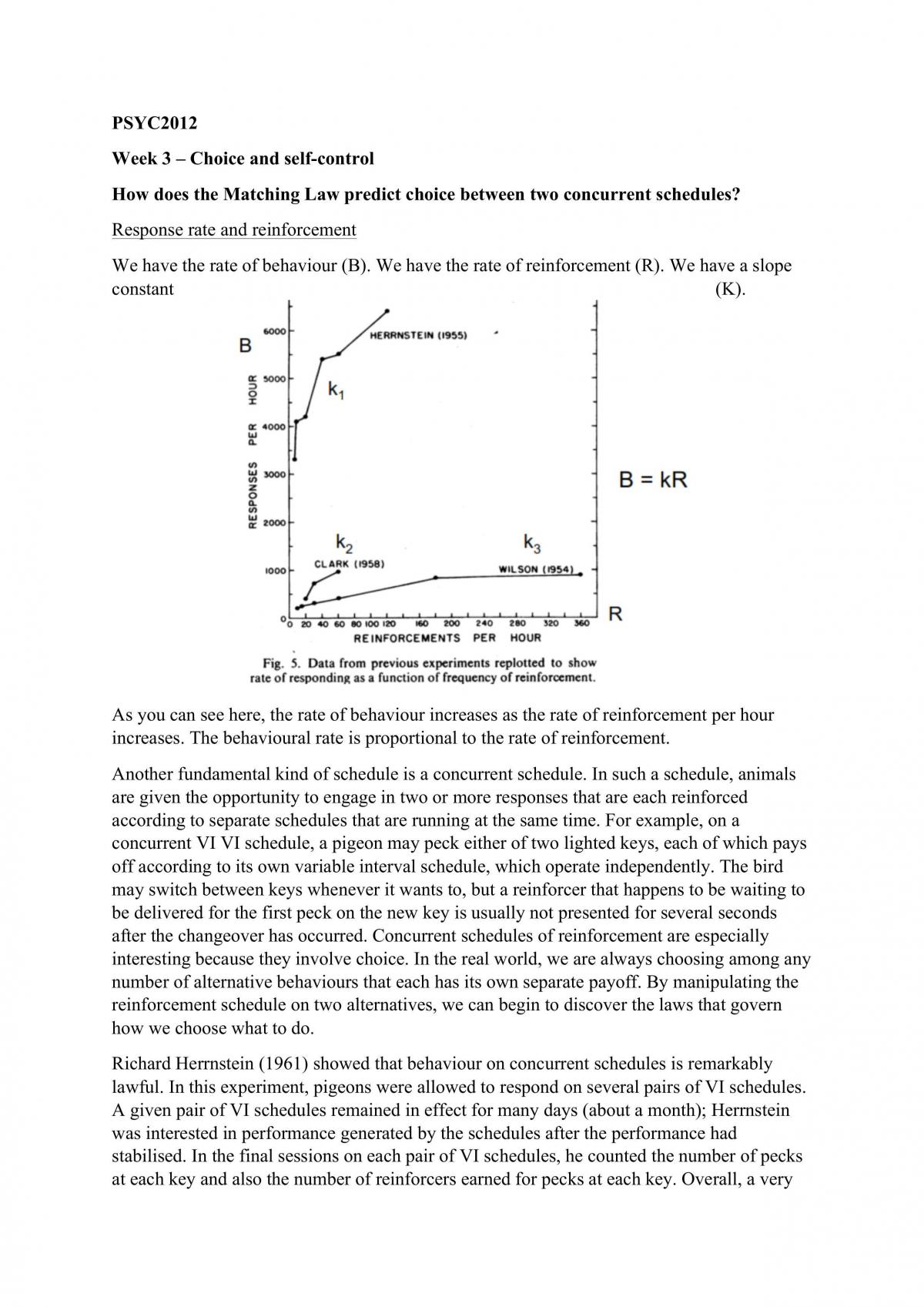 Choice and Self Control Notes  - Page 1