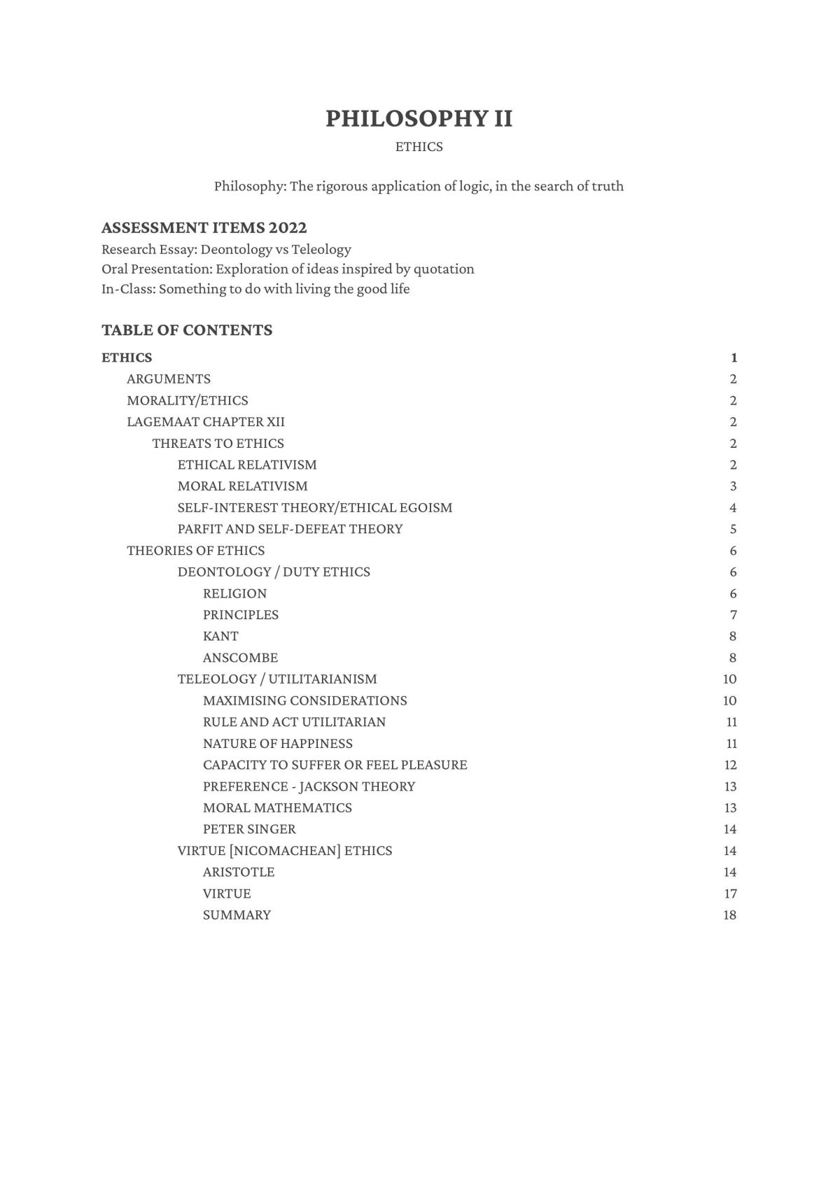 Ethics - Page 1