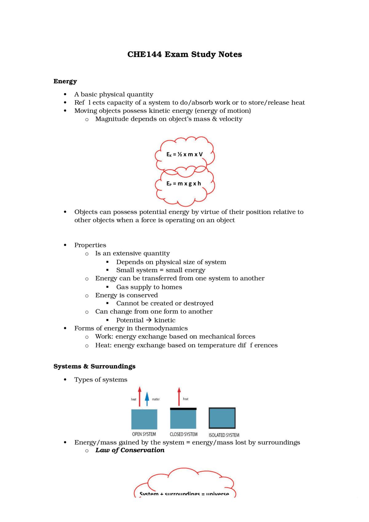 Foundations of Chemistry Exam Study Guide - Page 1