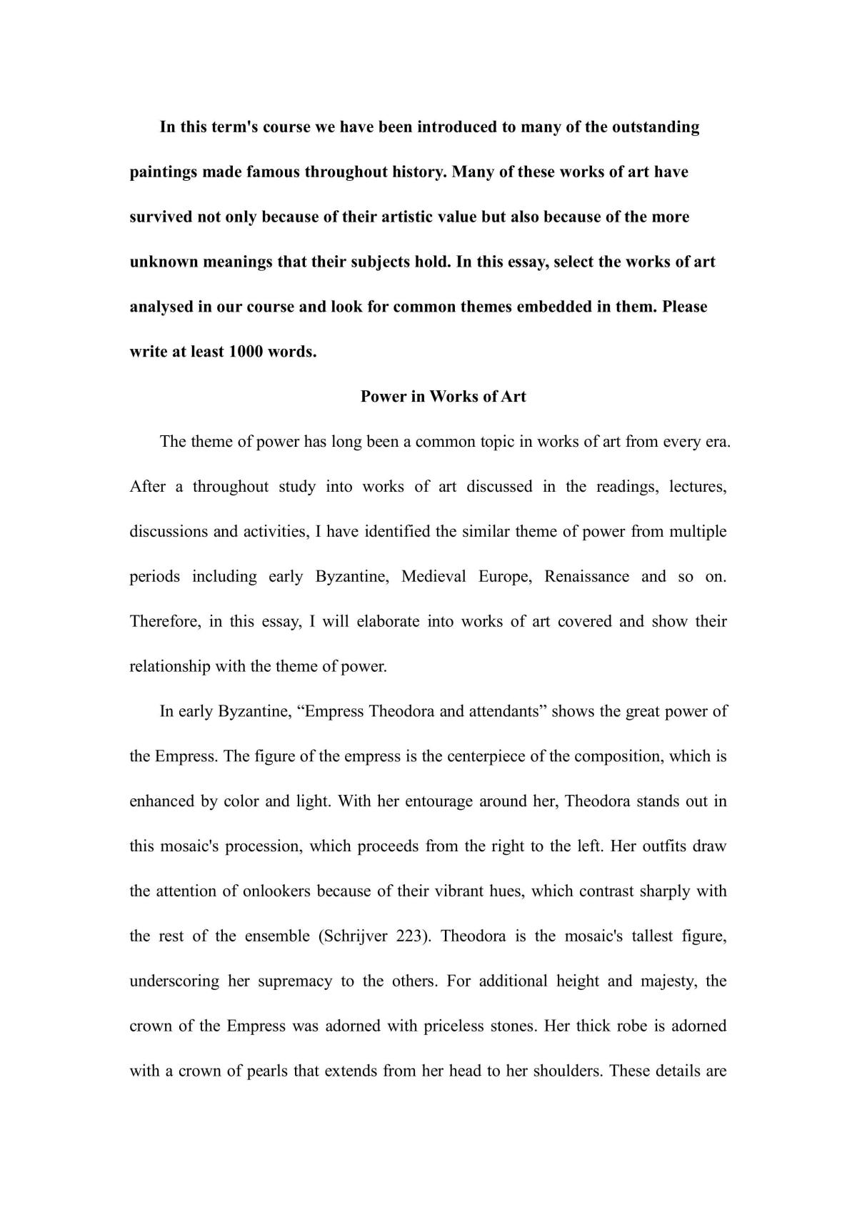Power in Works of Art - Page 1